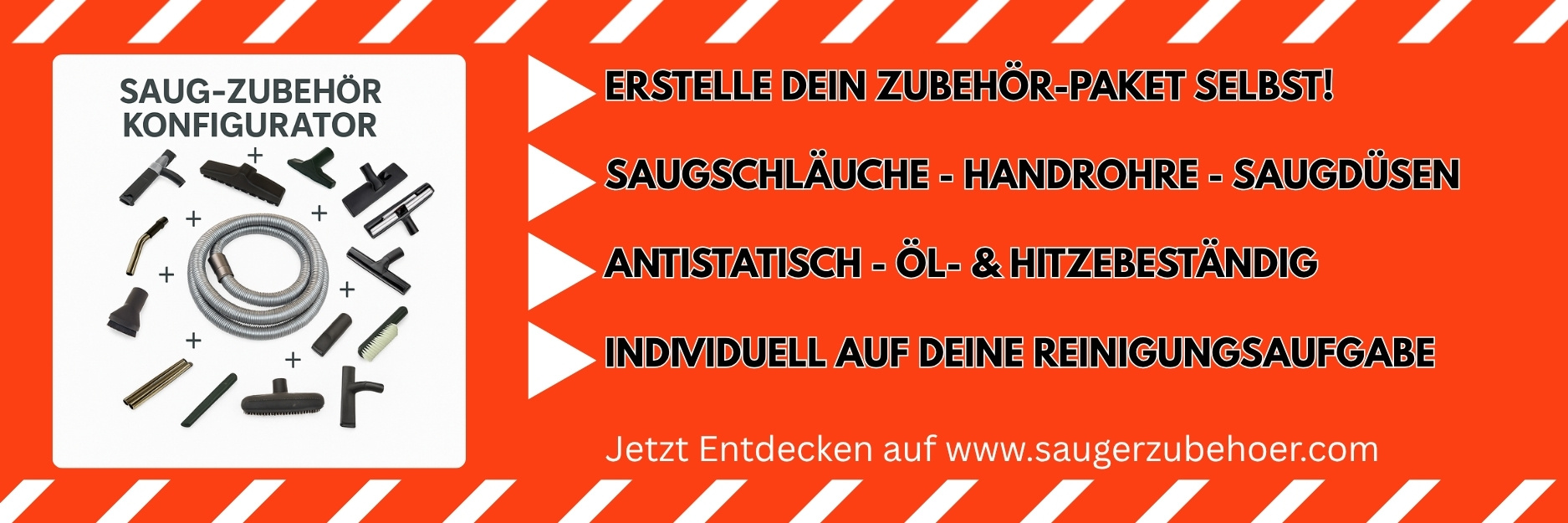 Konfigurator fuer Staubsauger Zubehoer - Jetzt Zubehoer individuell zusammenstellen