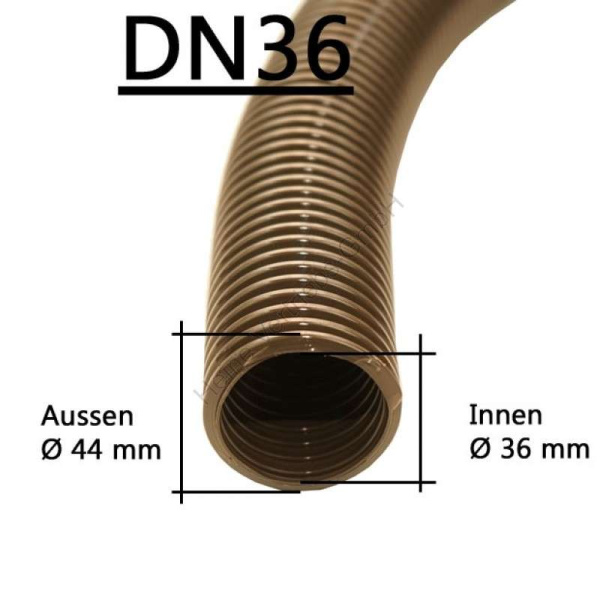 Saugschlauch, Ø 36 mm, Meterware - temperatur & ölbeständig
