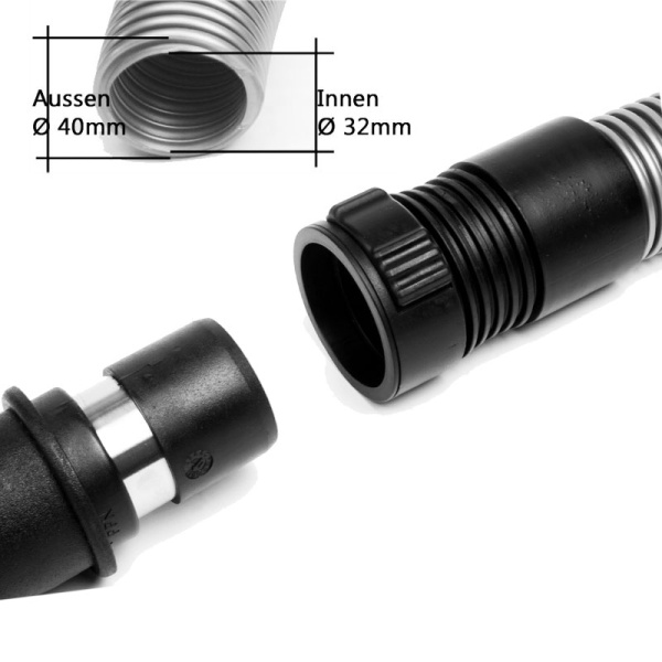 Nilfisk Muffe Quicksystem Schlauch, Ø 32 mm - PPN