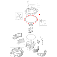 Nilfisk Behälterdichtung -  GASKET FOR CONTAINER