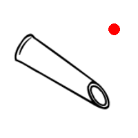 Nilfisk Gummi-Spitzdüse D38 200 mm