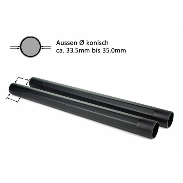 Verlängerungsrohr PVC 2x 450mm Ø36mm