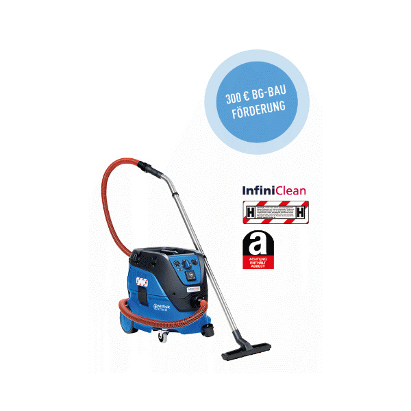 Nilfisk ATTIX 33-2H IC BG BAU ASBEST – H-Klasse Sicherheits-Nass-/Trockensauger mit InfiniClean™