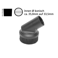 Nilfisk Saugpinsel, rund, schwarz, Ø 36 mm